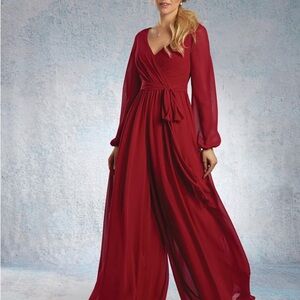 Alfred Angelo Red Jumpsuit
